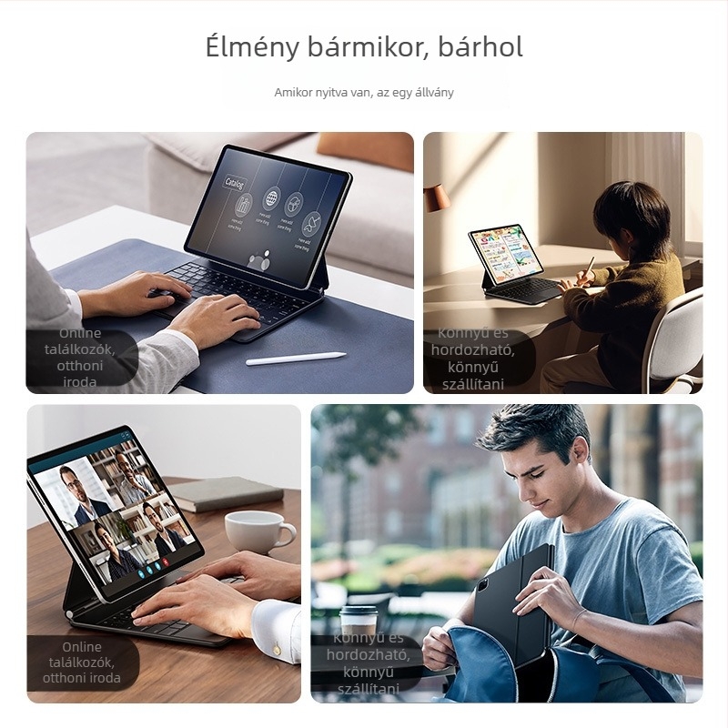 DUX DUCIS Mágneses lebegő billentyűzet MK sorozat iPad Pro 11 és iPad Air 4/5 számára, Bluetooth vezeték nélküli, ergonómikus támogatás
