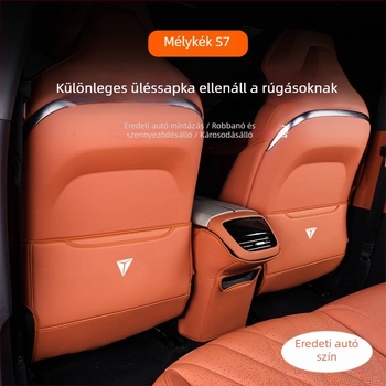 Bőr autóülésvédő párna, típus: Négy évszak általános, töltőanyag: szivacs, minta: egyszínű, márka: Tetyue