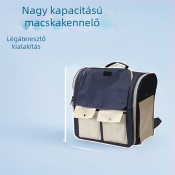 Vászon macska hátizsák, háziállat szállító táska, nagy kapacitású 0,04 m³, Zhejiang eredetű