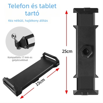 Kimi Univerzális tablet clip tartó, ABS kivitel, univerzális stílus