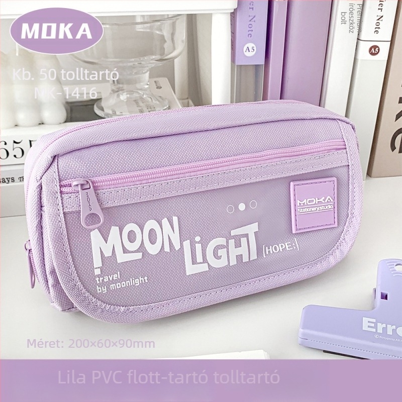 MOKA tolltartó kreatív hajtós fedéllel Moonlight, egyszerű stílus, általános használatra, IP licenc nélkül