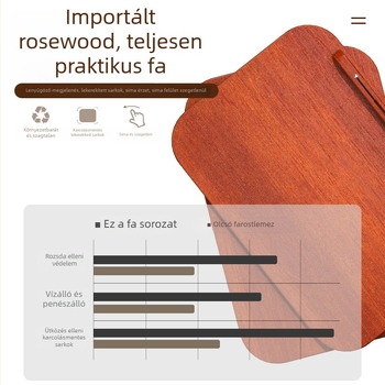 Tömörfa álló olvasóállvány, állítható emelőszerkezet, univerzális kompatibilitás, 650 g, OEM feldolgozás