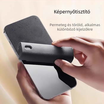 Mobiltelefon-kiegészítők – Többfunkciós képernyőtisztító spray és törlő, integrált tisztítószer; Márka: Independent, Modell: 2366, Cikkszám: JJ518