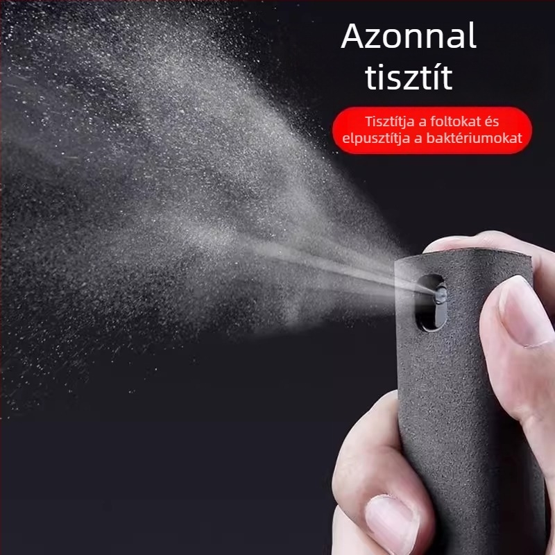 Mobiltelefon-kiegészítők – Többfunkciós képernyőtisztító spray és törlő, integrált tisztítószer; Márka: Independent, Modell: 2366, Cikkszám: JJ518