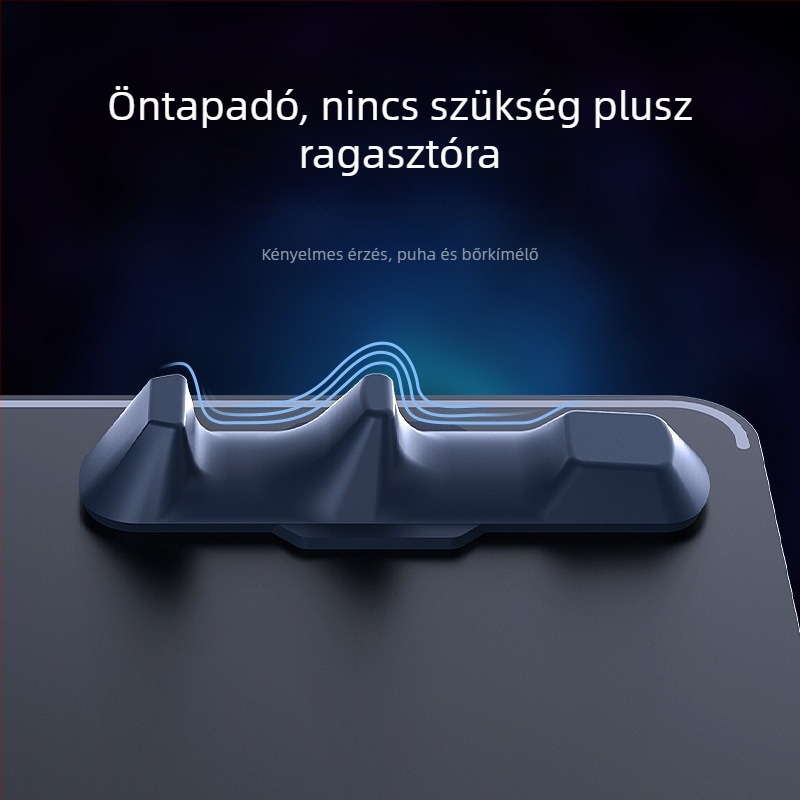 Memo lapos fogantyú tabletához — szilikon, csúszásmentes, rezgésmentes, 30 g