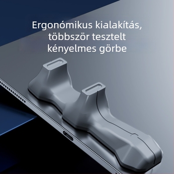 Tablethez készült szilikon markolat, Z24A modell, univerzális illeszkedés, öntapadós rögzítés, sík markolat, mosható
