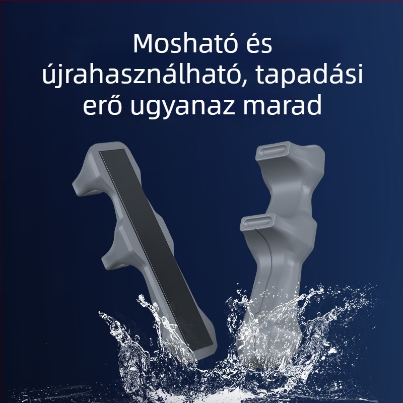 Tablethez készült szilikon markolat, Z24A modell, univerzális illeszkedés, öntapadós rögzítés, sík markolat, mosható