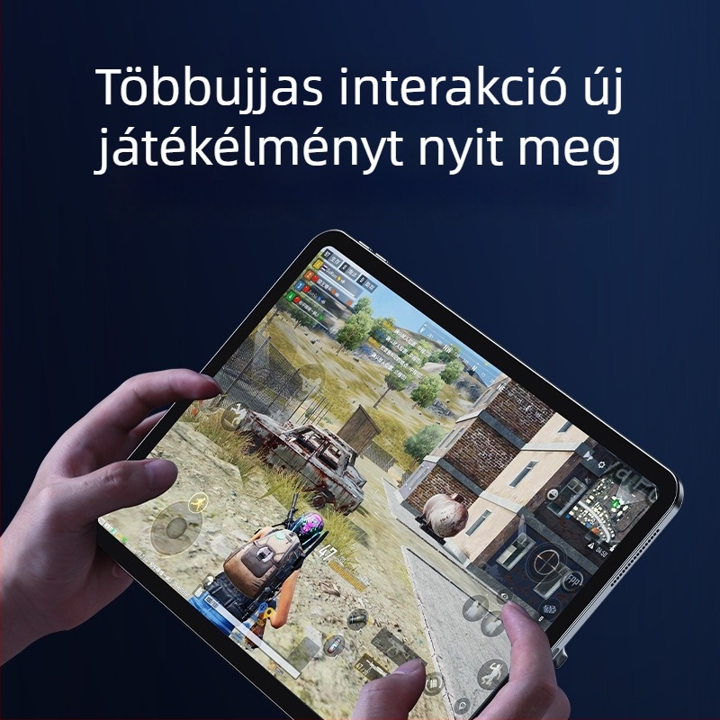 Tablethez készült szilikon markolat, Z24A modell, univerzális illeszkedés, öntapadós rögzítés, sík markolat, mosható