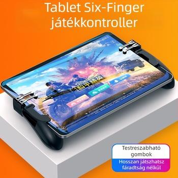 Le Chenda Tablet Hatsz-ujjas Játékvezérlő Tablet PC-hez, vezeték nélküli, ABS + cinkötvözet, állvánnyal