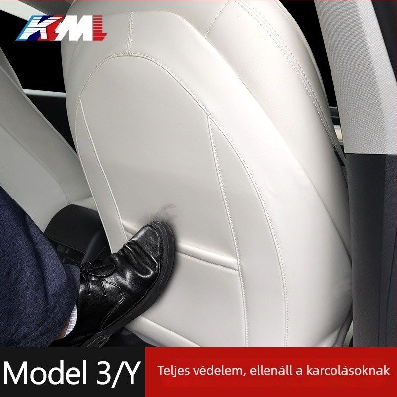 Kalemi Road bőr csúszásmentes hátsó ülésvédő párna Tesla Model 3/Y