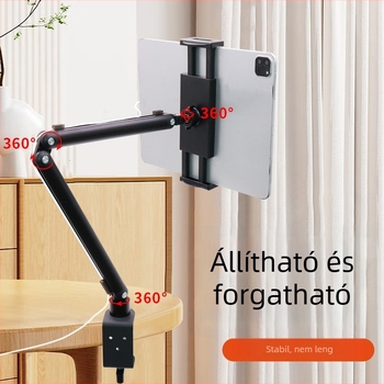 Fémes forgó tabletállvány asztali használatra, Modell BX-N06C2, Tömeg 0,665 kg