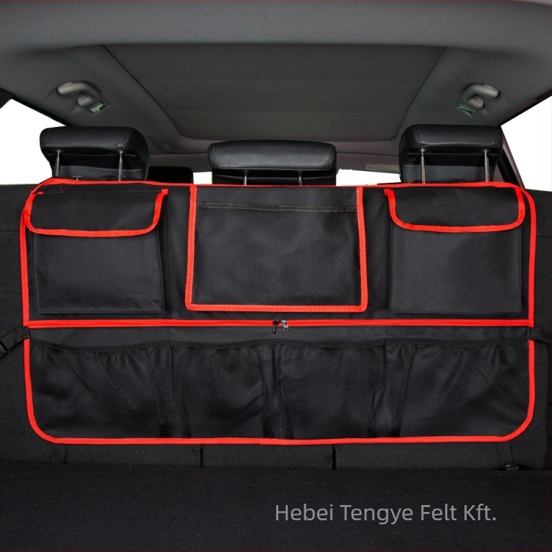 Hátsó támlát tartó tároló táska, függő kivitel, textile anyagból, SUV és hatchback modellekhez — nagy kapacitás