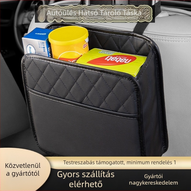 Üléstámla tároló – bőrből készült, vízálló, nyomásálló, akasztásra, általános célú