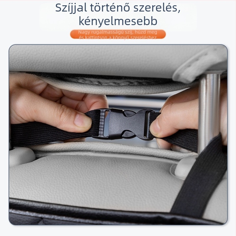 Üléstámla tároló – bőrből készült, vízálló, nyomásálló, akasztásra, általános célú