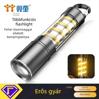 Tölthető kültéri zseblámpa – multifunkcionális, robbanásbiztos, optikai zoom, 200–500 m hatótávolság
