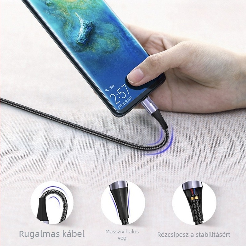 PD100W Type-C adatkábel gyors töltéssel, kompatibilis Apple Mac számítógépekkel, iPadokkal, Huawei, Xiaomi
