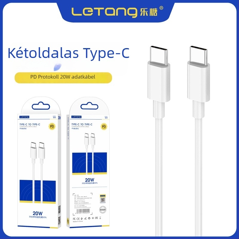 USB-C gyors töltőkábel iPhone 15/16 Pro számára, 20W PD, 0,5–1 m, TPE anyag