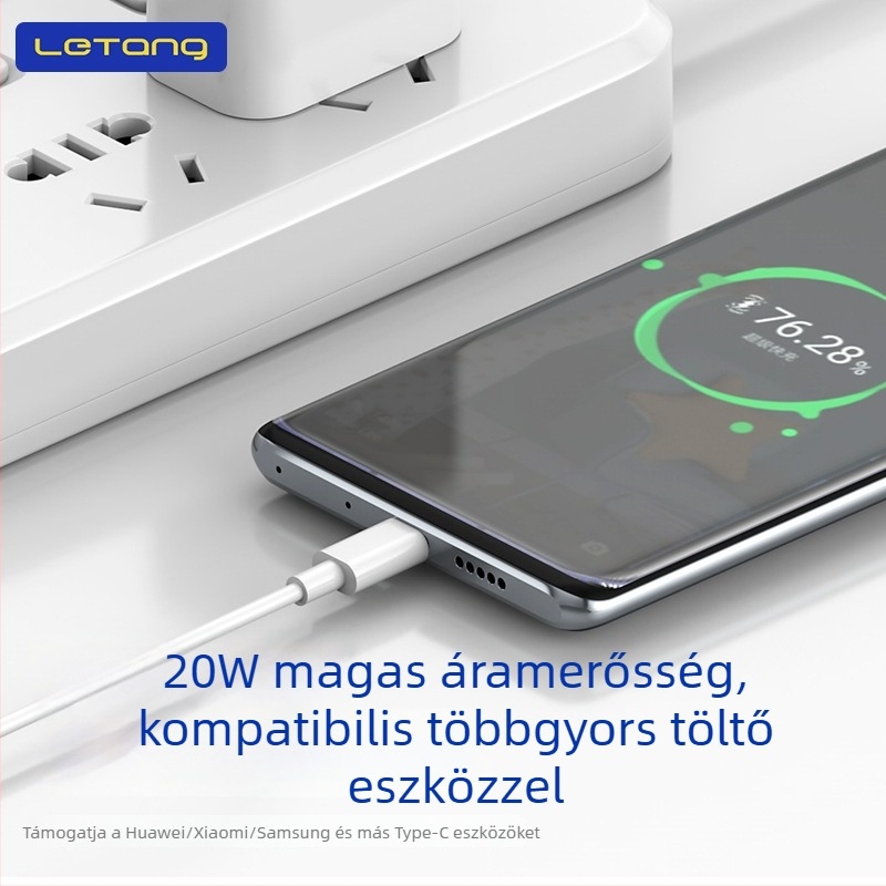 USB-C gyors töltőkábel iPhone 15/16 Pro számára, 20W PD, 0,5–1 m, TPE anyag