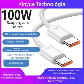 USB-C gyorstöltő kábel, 66W PD, Type-C adatkábel Huawei/Honor készülékekhez