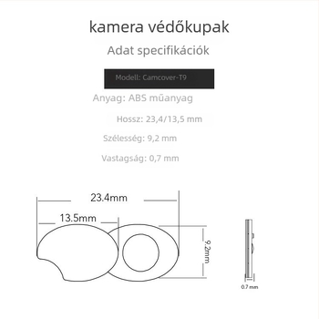ABS műanyagból készült webkamerafedél forgó adatvédelmi védővel, számítógéphez és tabletához, Modell T9