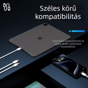 PD240W USB-C Gyors töltésű adatkábel — Hálós kivitel, maximális 30W, Type-C interfész