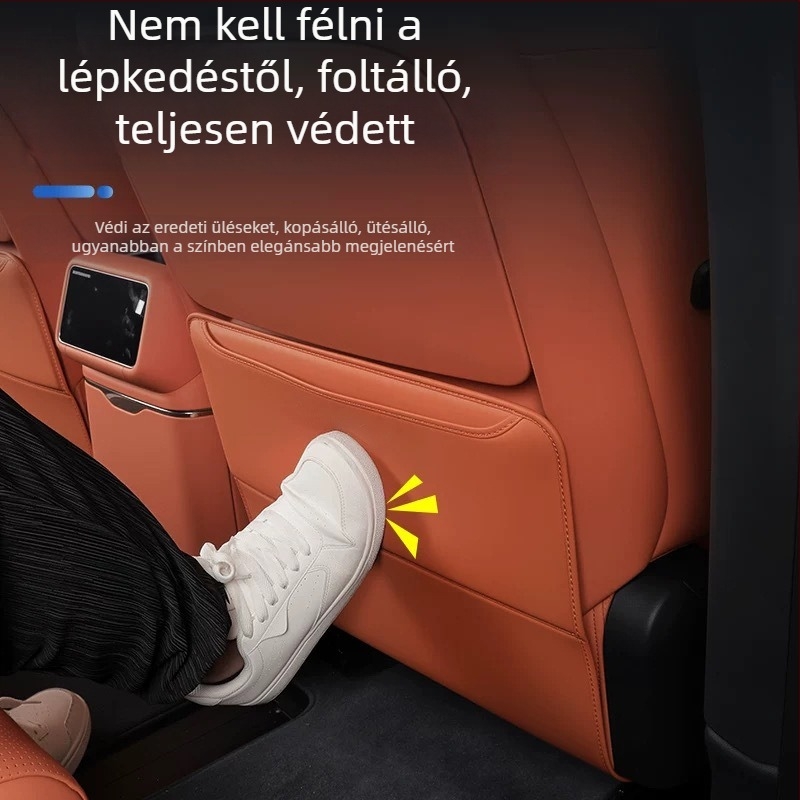 Hátsó ülés anti-kick védőhuzat Lynk & Co 900-hoz – mikroszálas bőr, márka Special, kód LK900ft, egyszerű stílus