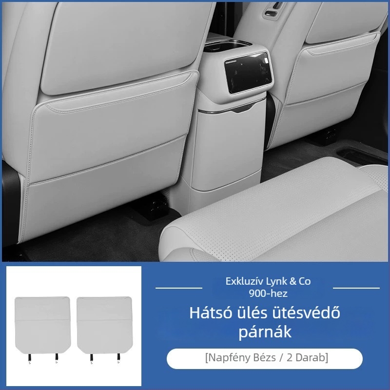 Hátsó ülés anti-kick védőhuzat Lynk & Co 900-hoz – mikroszálas bőr, márka Special, kód LK900ft, egyszerű stílus