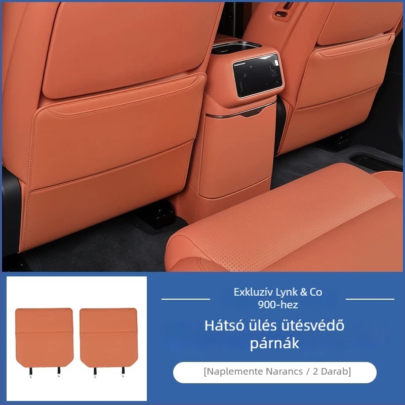 Hátsó ülés anti-kick védőhuzat Lynk & Co 900-hoz – mikroszálas bőr, márka Special, kód LK900ft, egyszerű stílus