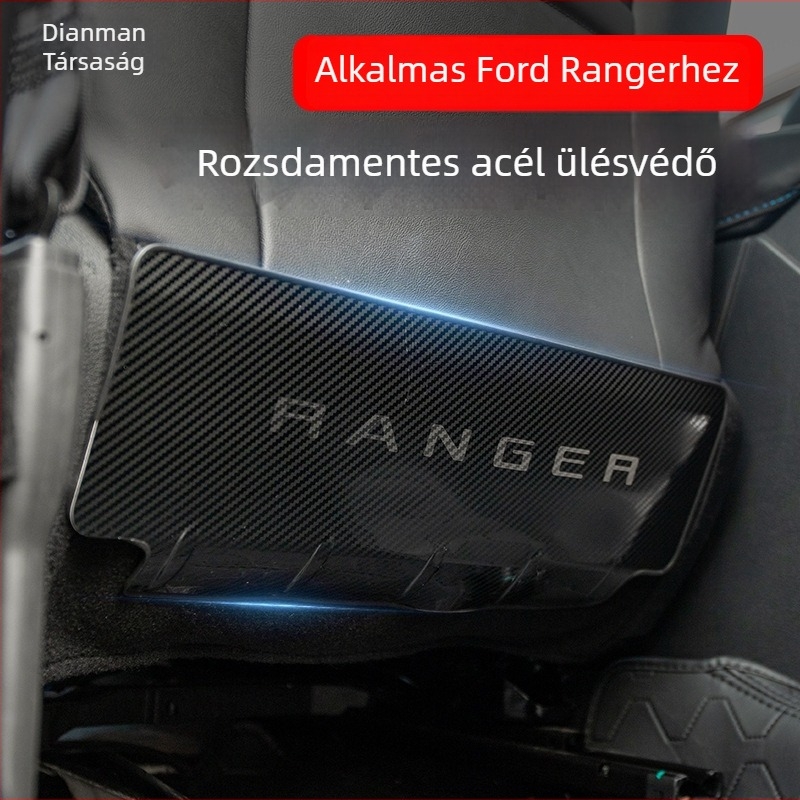 Ford Ranger Üléshátsó Védőlemez – Rozsdamentes acélból, Belső Dekor, Karcolódás Elleni, Módosítási Kellék