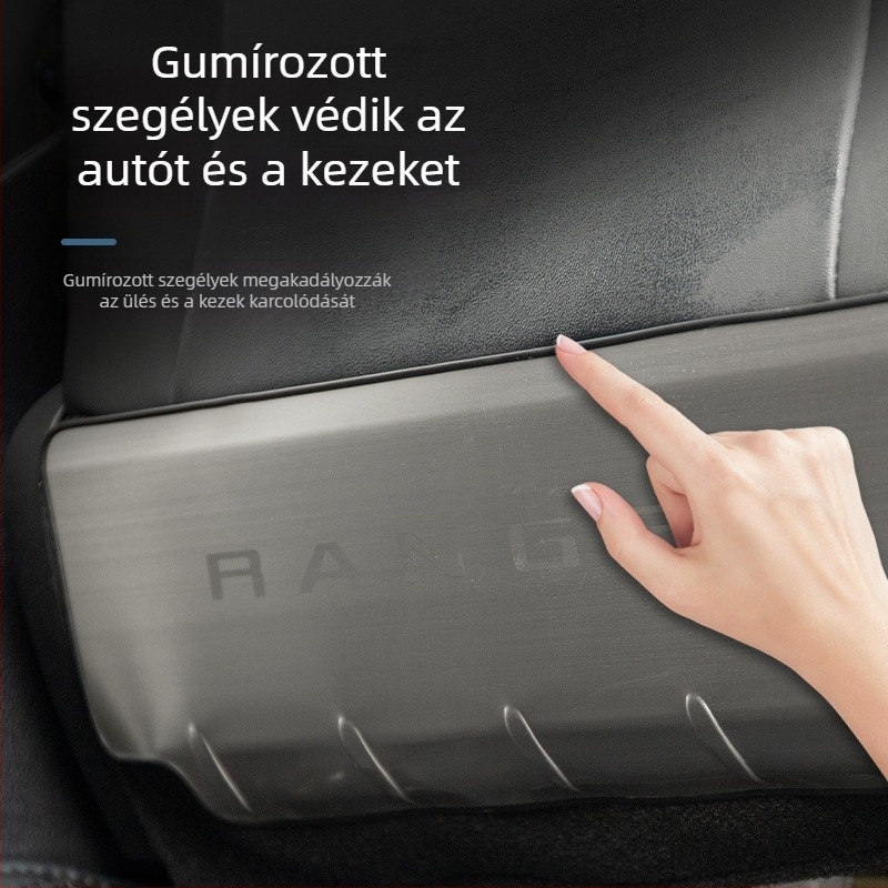 Ford Ranger Üléshátsó Védőlemez – Rozsdamentes acélból, Belső Dekor, Karcolódás Elleni, Módosítási Kellék