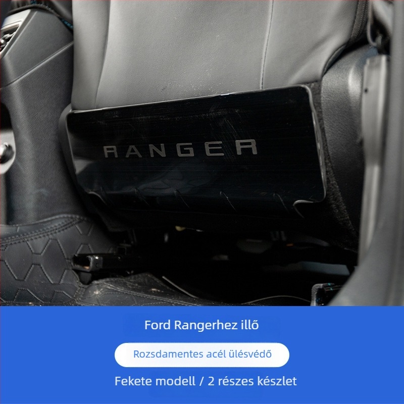 Ford Ranger Üléshátsó Védőlemez – Rozsdamentes acélból, Belső Dekor, Karcolódás Elleni, Módosítási Kellék