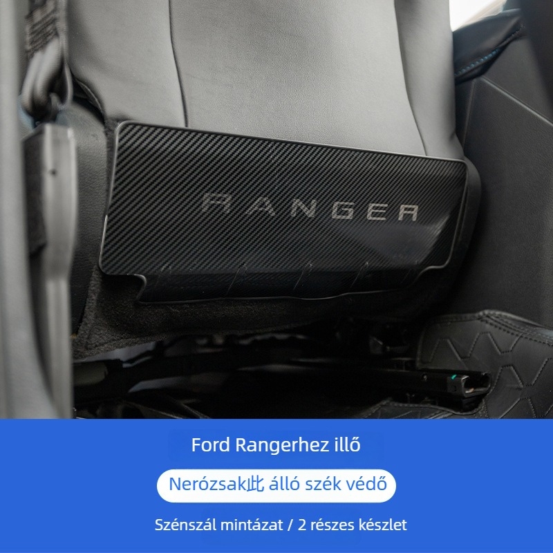 Ford Ranger Üléshátsó Védőlemez – Rozsdamentes acélból, Belső Dekor, Karcolódás Elleni, Módosítási Kellék