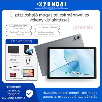 Hyundai Y108 Android tablet 10,1 hüvelyk, 4G, Wi‑Fi, Dual SIM, Bluetooth, Arcfelismerés, Gravitációs szenzor, Felhőalapú tanuló tablet