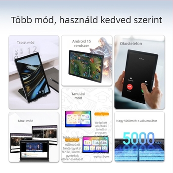 Hyundai Y108 Android tablet 10,1 hüvelyk, 4G, Wi‑Fi, Dual SIM, Bluetooth, Arcfelismerés, Gravitációs szenzor, Felhőalapú tanuló tablet