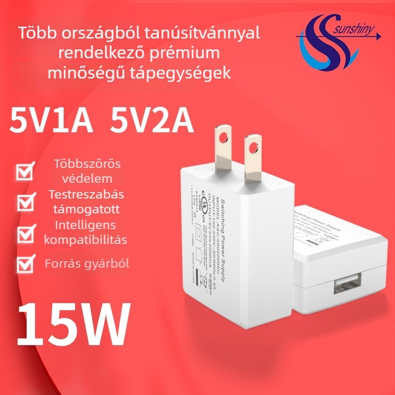 Tablet/Laptop töltő (5V2A, 15W, USB töltőfej)