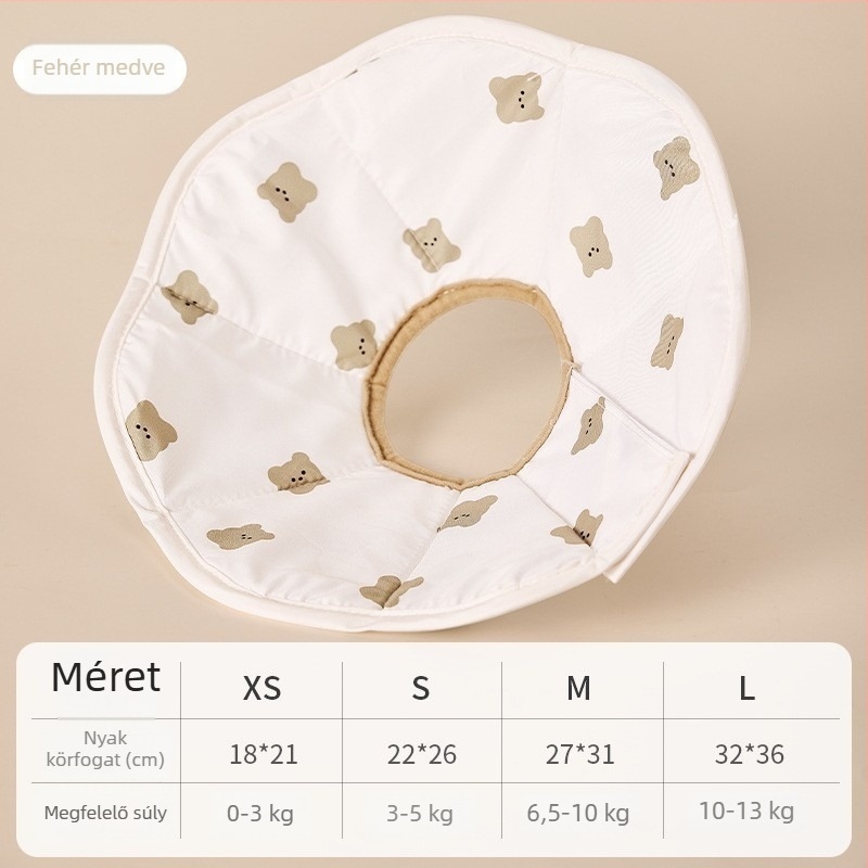 Elizabeth gallér macskák számára, szélesebb nyakvédő, Cartoon stílus, poliészter anyag, univerzális használat, anti-nyalogatás, anti-harapás, anti-szőrhullás