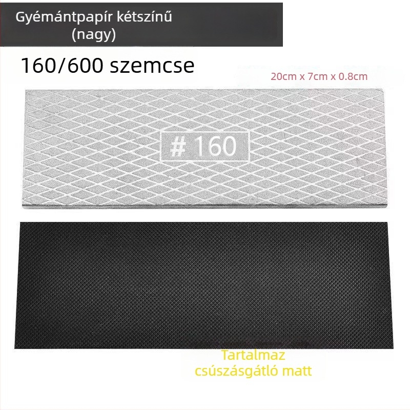 Kétszínű emery élezőkő, vastított professzionális osztály, szemcse 400/1000