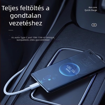 PD240W kétoldalú Type-C USB kábel Huawei/Honor telefonok és iPad tabletek gyors töltéséhez