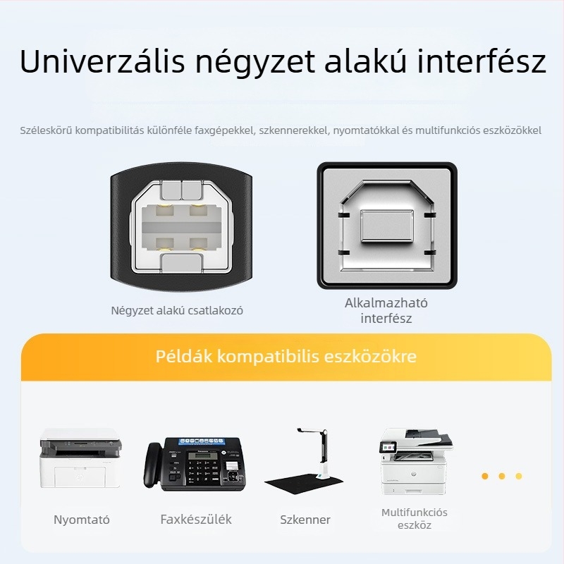 Type-C adatkábel BM-négyzetes portú nyomtatóhoz, 1,5 m