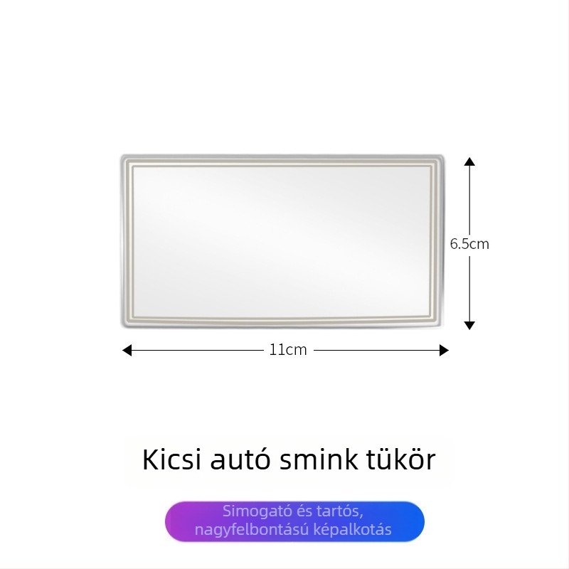Autó kozmetikai tükör, rozsdamentes acél, ragasztóval történő szerelés, Late Island, univerzális kompatibilitás (Típus: Kozmetikai tükör; Anyag: Rozsdamentes acél; Szerelés: Ragasztó; Márka: Late Island; Kompatibilitás: Univerzális)