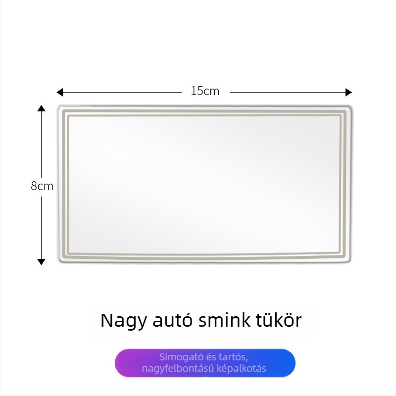 Autó kozmetikai tükör, rozsdamentes acél, ragasztóval történő szerelés, Late Island, univerzális kompatibilitás (Típus: Kozmetikai tükör; Anyag: Rozsdamentes acél; Szerelés: Ragasztó; Márka: Late Island; Kompatibilitás: Univerzális)