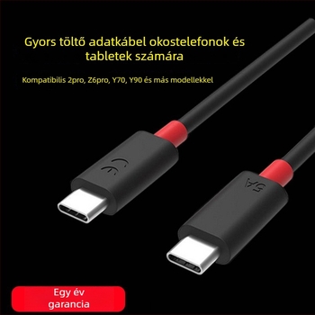 Type-C gyors töltőkábel Lenovo Legion 2 Pro / Z6 Pro / Y90 / Y700 – 1–2 m, egyes fej, 100 W, TPE
