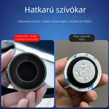 Autó hátsó nézet tükör szívókoronggal, kis kör alakú tükör, 360° holttér segítő tükör, ultra-tiszta és vízálló