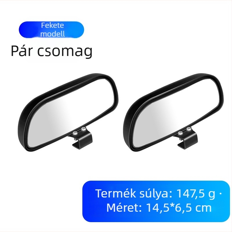 Autóhátsó tükrökiegészítő, állítható szög, széles látómező és holttér-tükör — Light collar