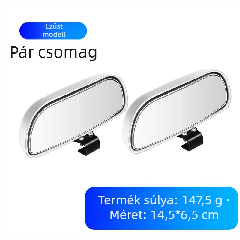 Autóhátsó tükrökiegészítő, állítható szög, széles látómező és holttér-tükör — Light collar