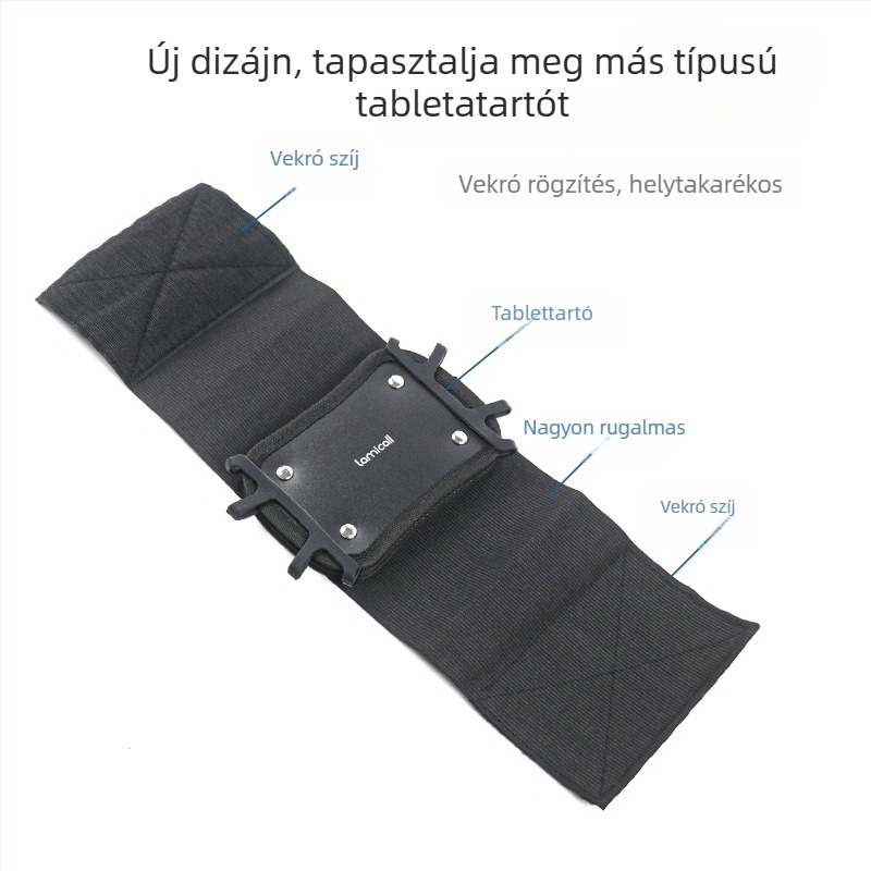 Autós tabletatartó hátsó üléstámaszhoz és fejtámlához rögzíthető telefon-tartó