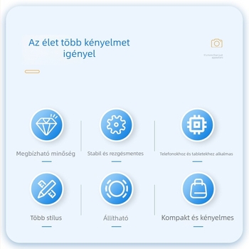Jiasheng Asztali állvány telefonhoz és tablet-hez — ABS anyag, testreszabható, dupla használatú klipszes rögzítő