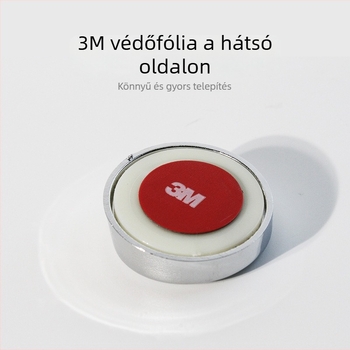 TYPER autóhátsó tolató tükör – kör alakú üveg, 360°-ban forgatható, általános kompatibilitás, anyag: magas felbontású üveg ABS kerettel; licencelhető magáncímke: Igen