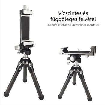 Rotációs alumínium ötvözetű tablet tartó spirál csipesszel, univerzális kompatibilitás, súly 0,69 kg