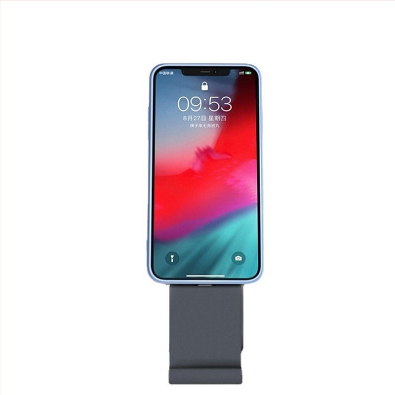 Asztali telefon tartó vezeték nélkli töltéssel, telefonhoz és tabletához egyaránt — univerzális ABS tartó